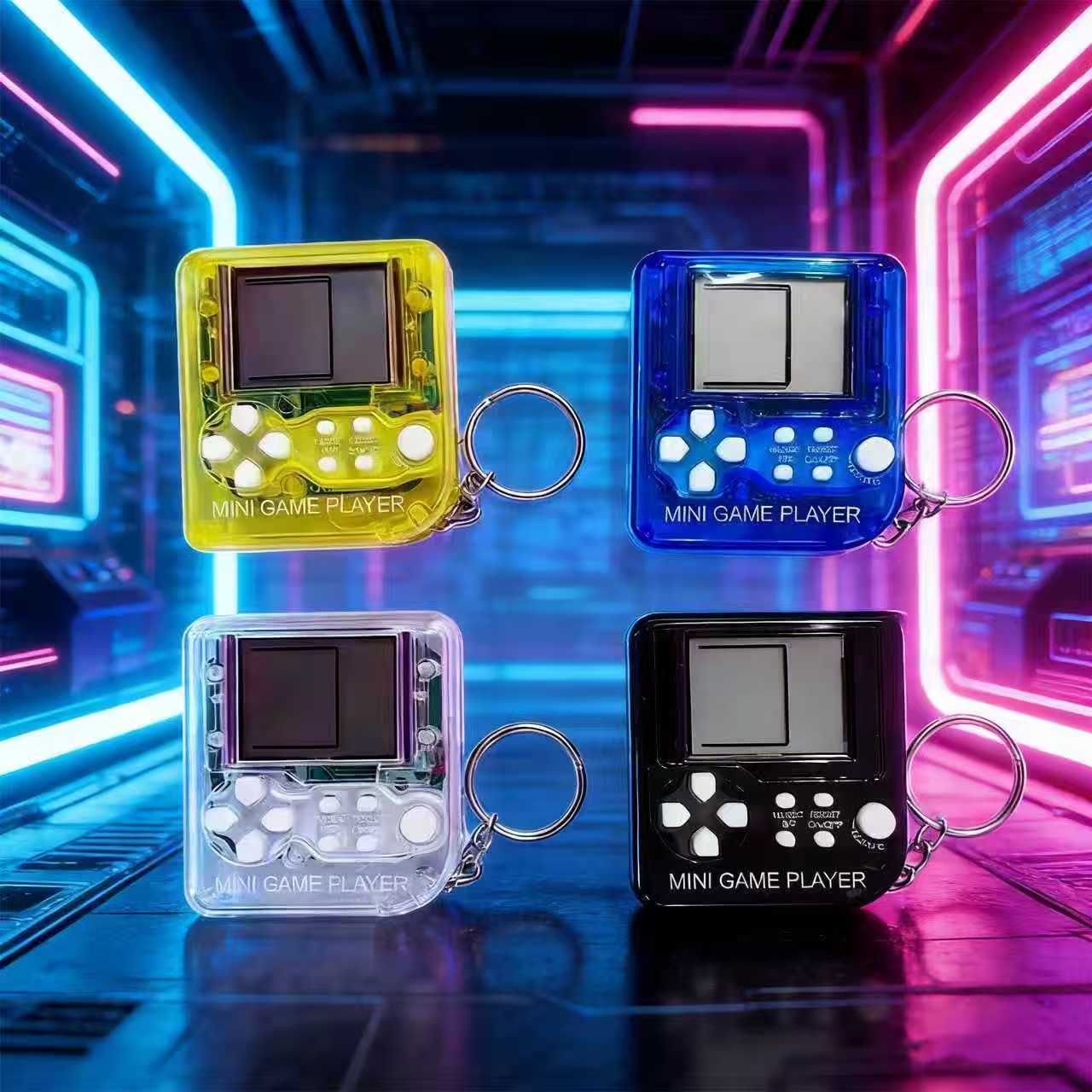 Gaming Console Keychain - 레트로 미니 휴대용 게임 콘솔 키체인
