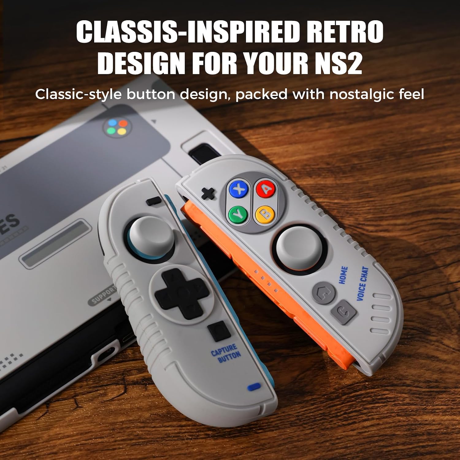 Gaming Console Buttons - IINE 레트로 SFC 테마 풀 바디