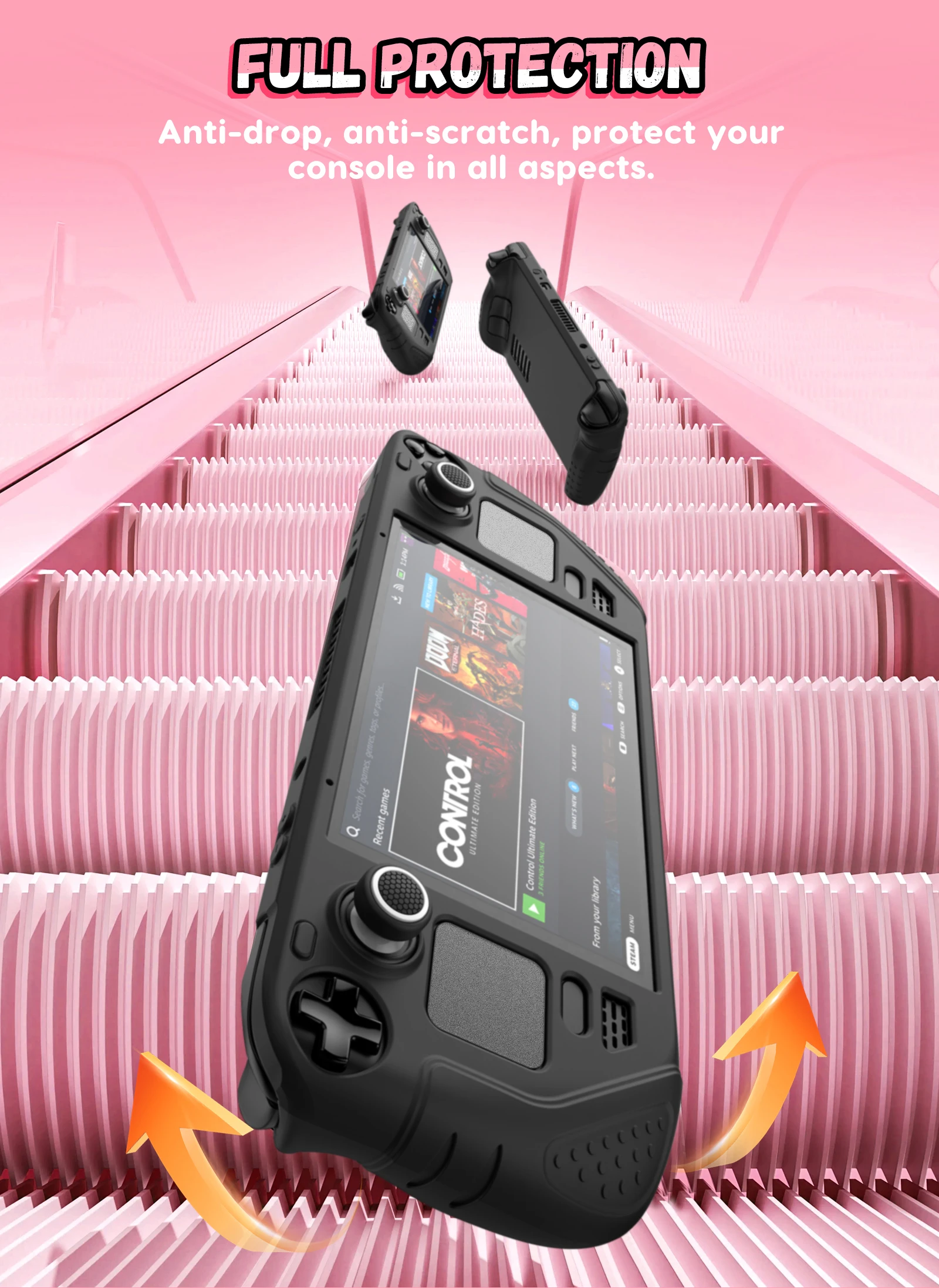 IINE 스팀 덱 OLED 휴대용 게임 콘솔용 보호 케 - Gaming Console All 리뷰 및 가격